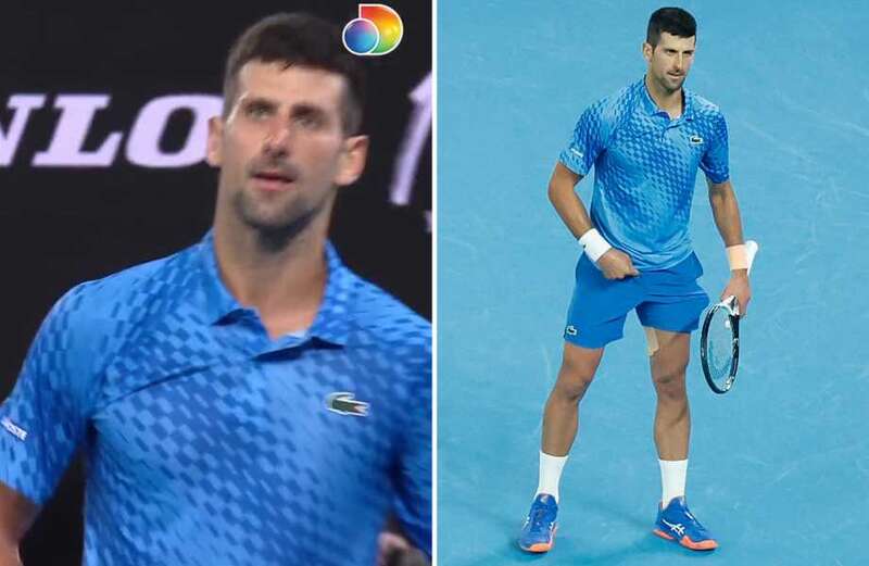 Novak Djokovic bizarrely points to his manhood after Australian Open triumph