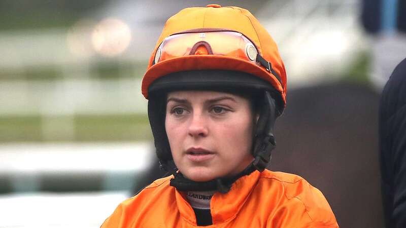 Jockey Lilly Pinchin was injured when she took a fall from Tea For Free in the Sky Bet Chase at Doncaster (Image: PA)