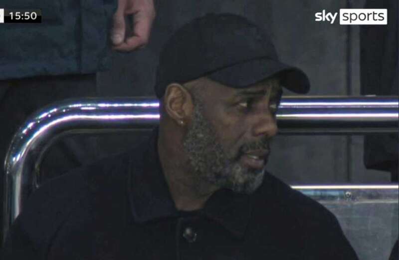 Fans baffled as Idris Elba pictured at Newcastle vs Southampton