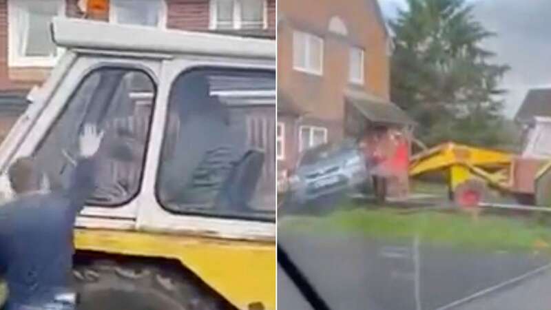 Drink-driver steals JCB digger to smash into family house in revenge attack