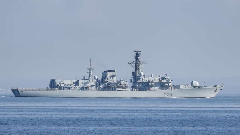 Sailors on the HMS Portland have fallen ill after drinking contaminated water (Image: MOD CC/LPhot Kyle Heller/SWNS)