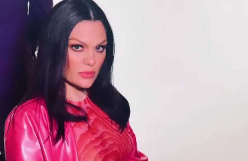 Pregnant Jessie J bares growing baby bump in daring pink outfit