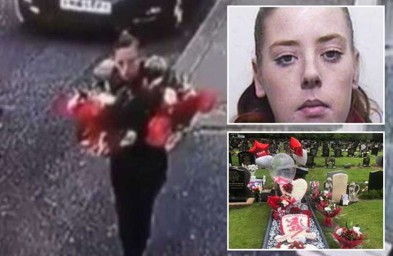 Mum slams thief caught on CCTV stealing flowers from son's grave at cemetery