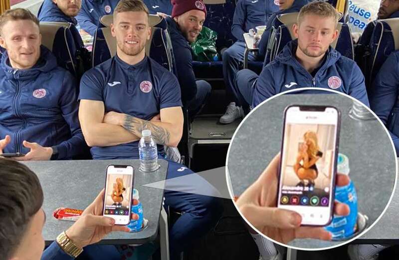 Fans spot footballer swiping on Tinder on team bus - and he says it worked