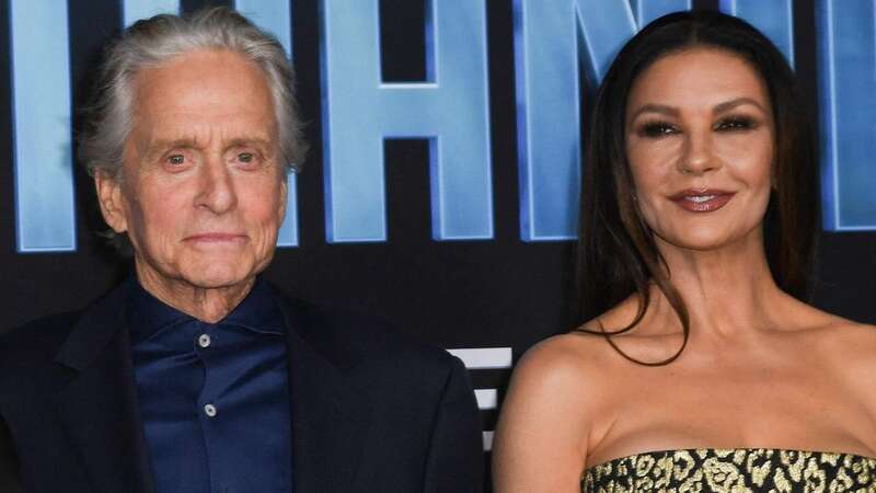 Catherine Zeta-Jones enjoys husband Michael Douglas