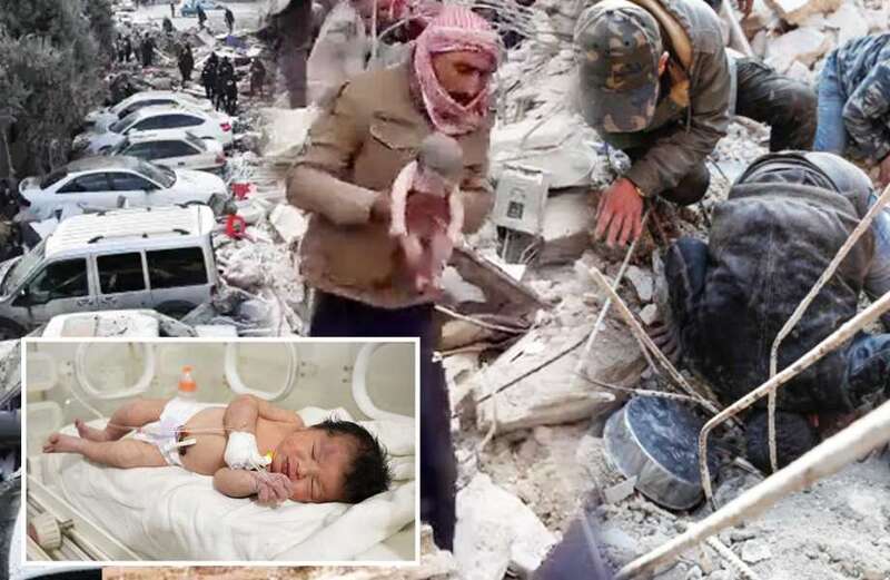 Live baby pulled from quake rubble as 20k feared dead & 3 Brits missing