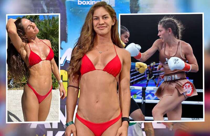 Meet swimsuit model turned boxer Avril Mathie who wants Ebanie Bridges showdown