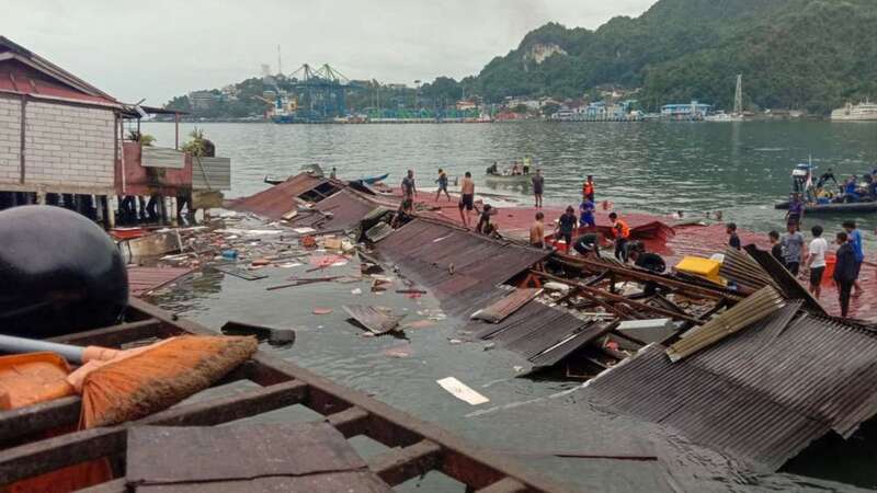 Four people killed as floating restaurant collapses after magnitude 5.5 quake