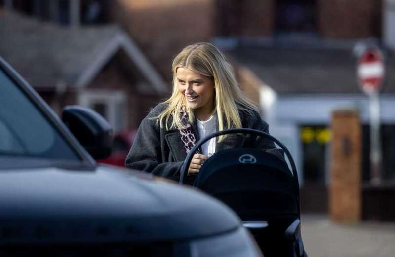 Lucy Fallon spotted out for the first time since giving birth