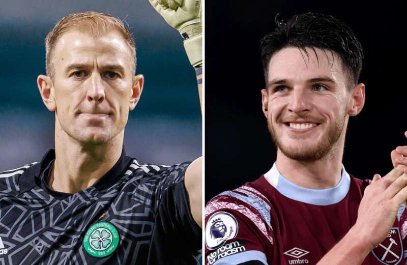 Inside moment Celtic goalkeeper Joe Hart 'beat up' England star Declan Rice