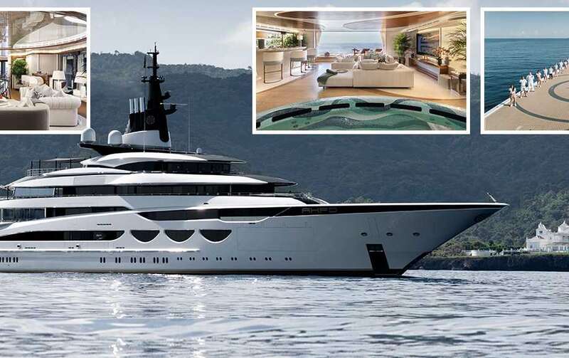 Inside incredible superyacht longer than Wembley pitch with Turkish bath & spa