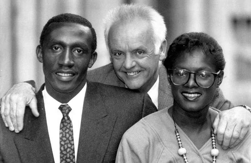 Who was Linford Christie's coach Ron Roddan?