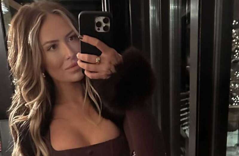 Paulina Gretzky stuns in brown mini skirt and poses with golf husband Dustin