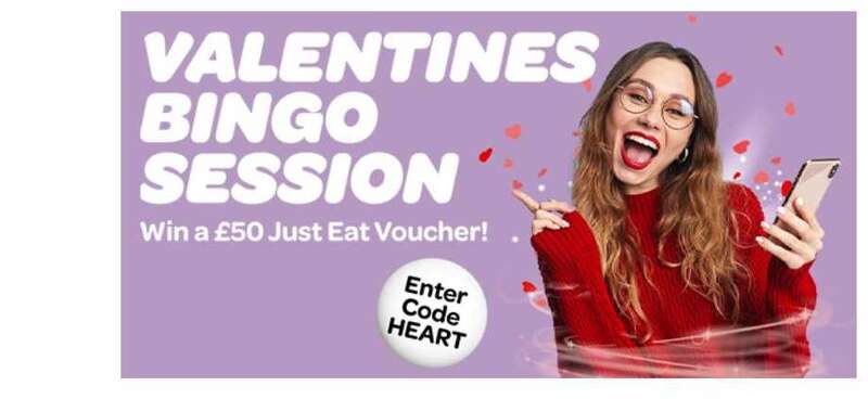 Sun Bingo's Valentine's games have full house prizes of £50 vouchers