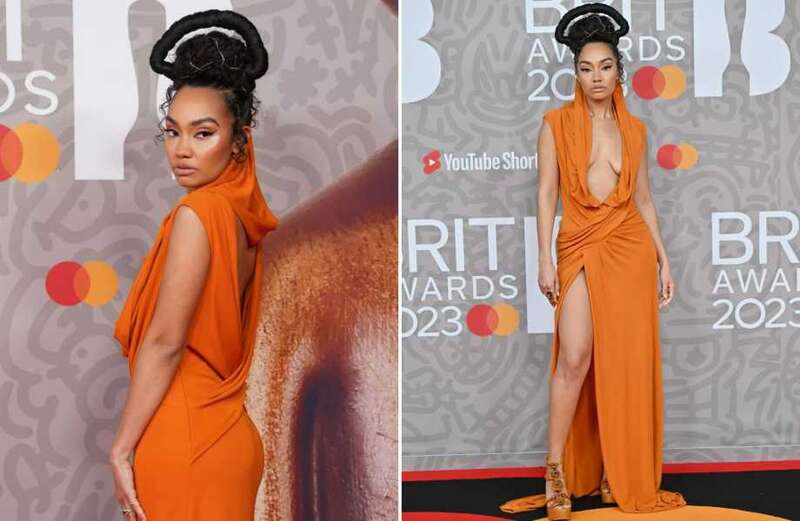 Brit Awards 2023: Leigh-Anne Pinnock risks wardrobe malfunction in very daring open dress