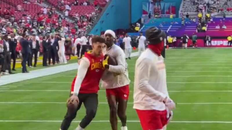 Patrick Mahomes and Chiefs team-mate