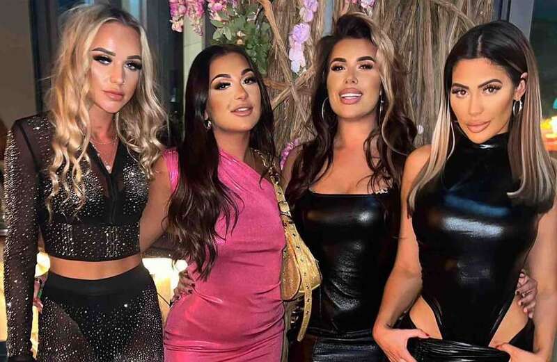 Chloe Ferry leaves nothing to the imagination in latex outfit on girls' night