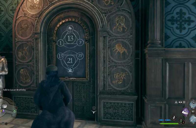 Hogwarts Legacy: How to solve the number door puzzles