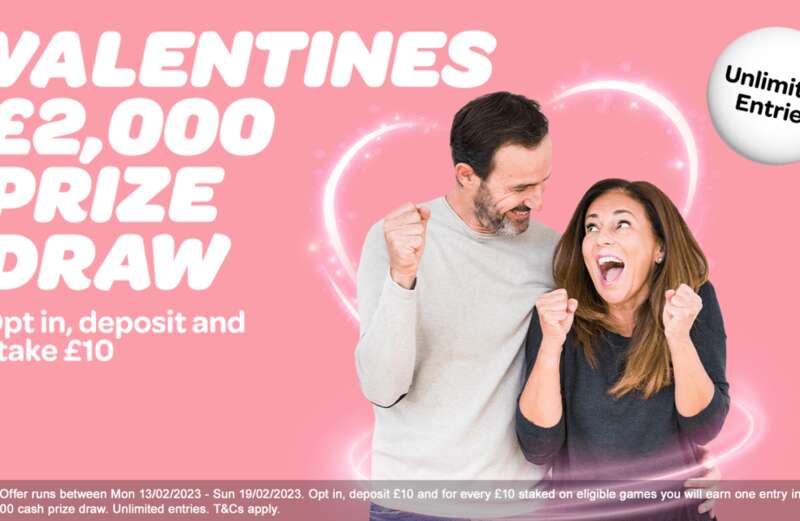 Sun Bingo has 127 cash prizes up for grabs this Valentine's week