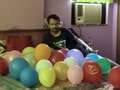 Man in love with balloons shares bed with them and can't live without his lovers