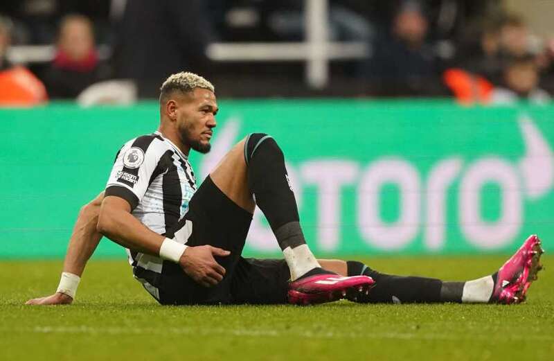 Newcastle blow as Joelinton goes off injured week before Carabao Cup final