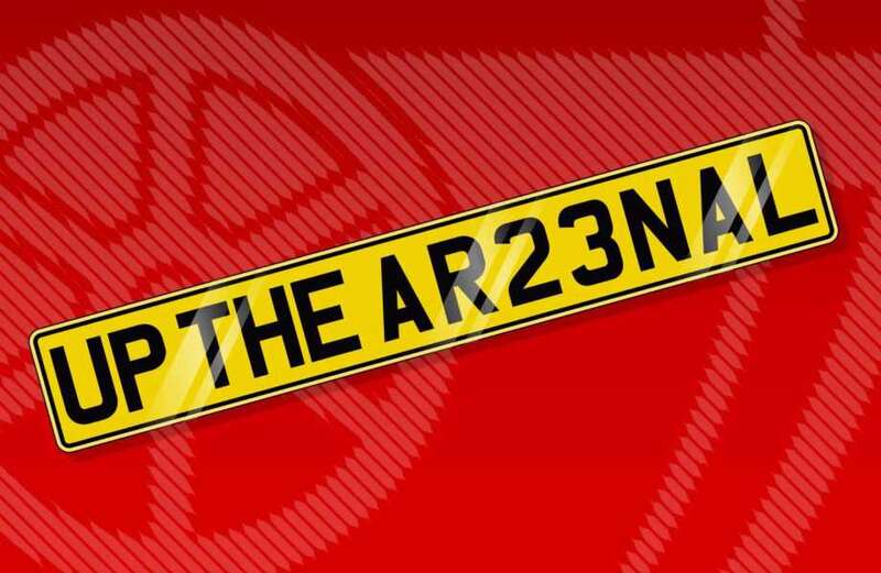 Personalised Arsenal number plate set to fetch eye-watering sum at auction