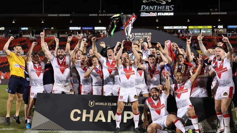 Saints celebrate their World Club Challenge victory (Image: Getty Images)