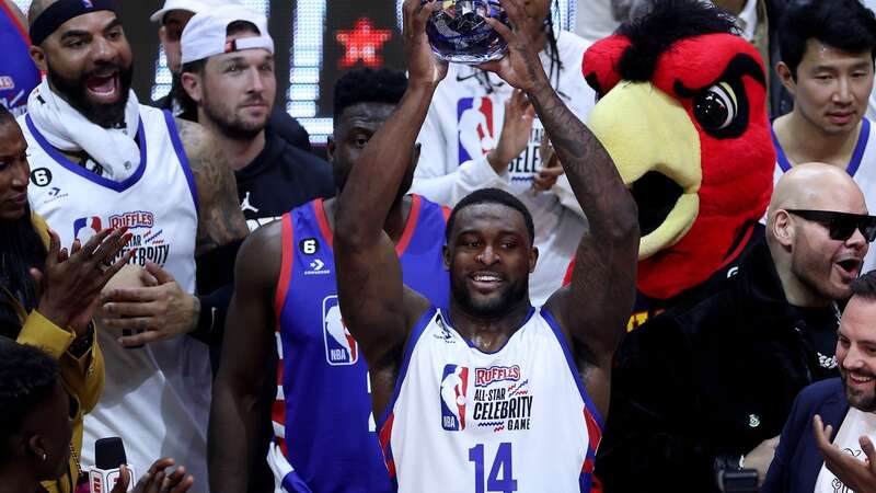 DK Metcalf amazed watching fans with his remarkable dunks during the NBA All-Star Celebrity Game in Salt Lake City last Friday (Image: AP)