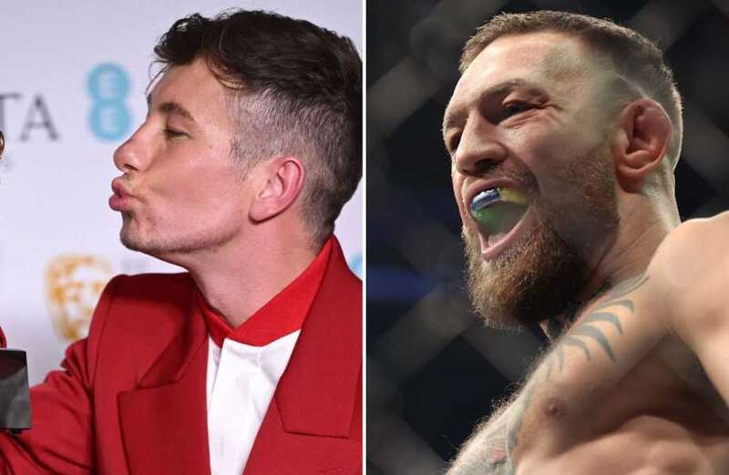 Conor McGregor and Michael Conlan congratulate Barry Keoghan on BAFTA win