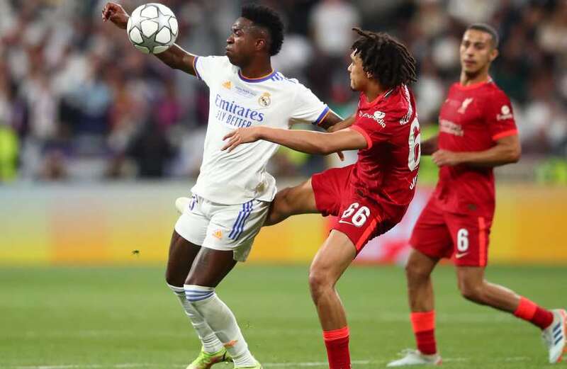 Alexander-Arnold takes on his foe Vinicius Jr as Liverpool face Real Madrid