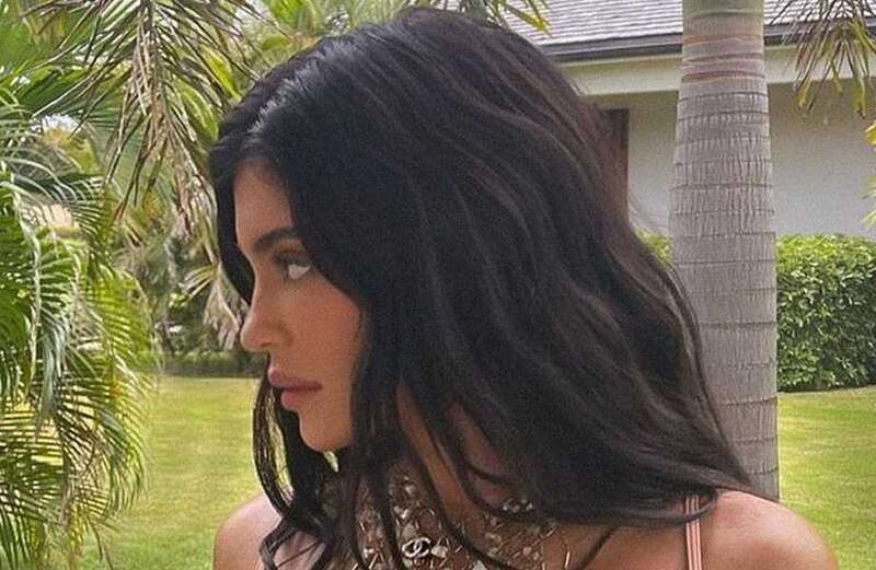 Kylie Jenner spills out of barely-there nude bikini in new thirst trap