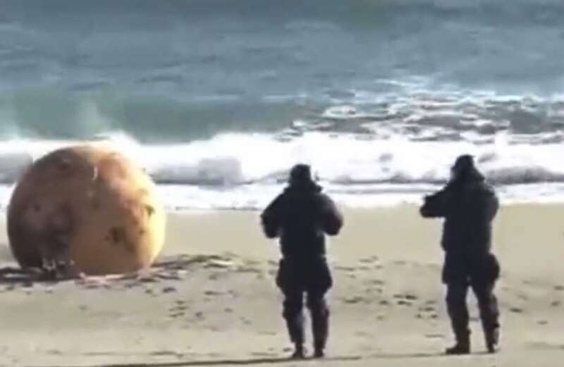 Mystery metal ball washed up on Japan beach sparks wild conspiracy theories