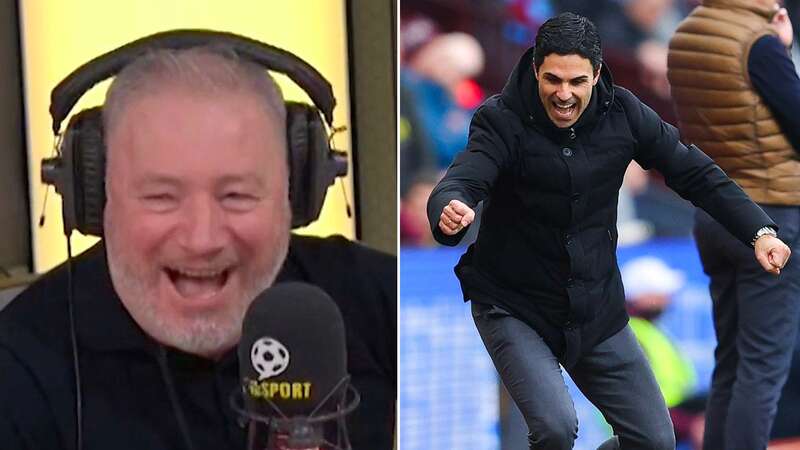 Mikel Arteta is often animated on the touchline (Image: Getty Images)