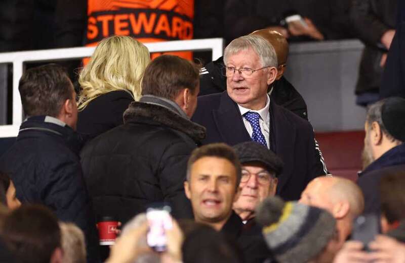 Watch Fergie's heartwarming reaction to Man Utd win over Barcelona caught on TV