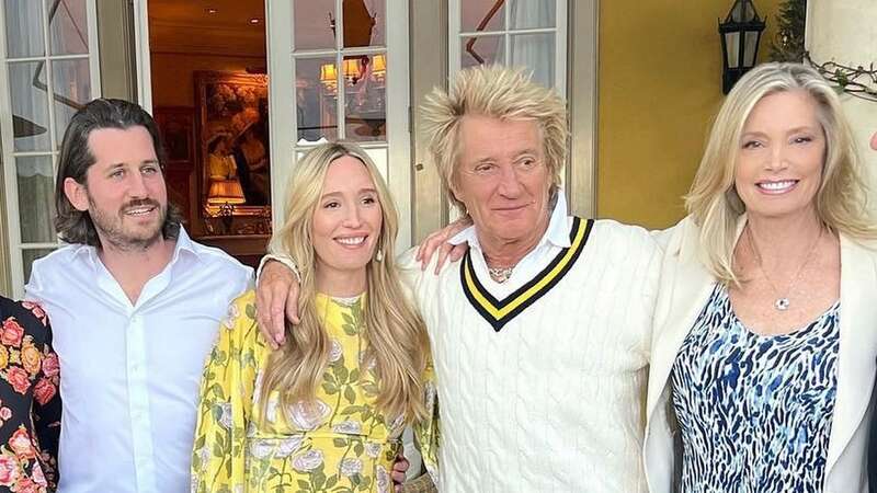 Rod Stewart and Kelly Emberg