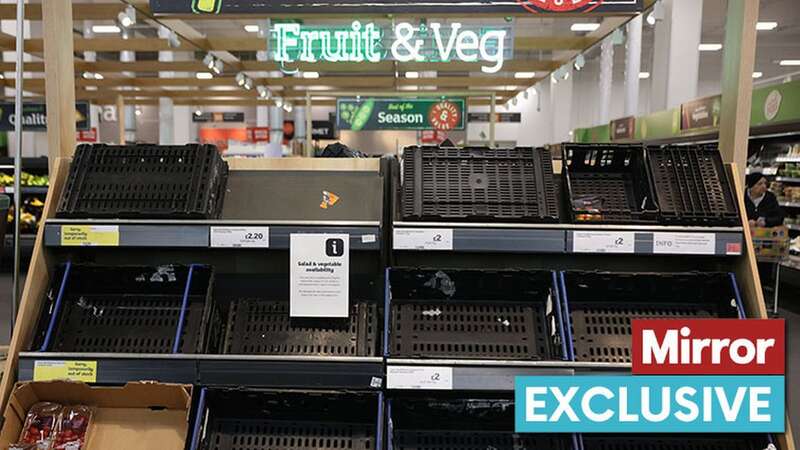 Tomato boxes at an Asda in Burnley, Lancashire (Image: CHRIS NEILL)