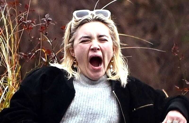 Make-up free Florence Pugh struggles to stay awake hours after Baftas partying