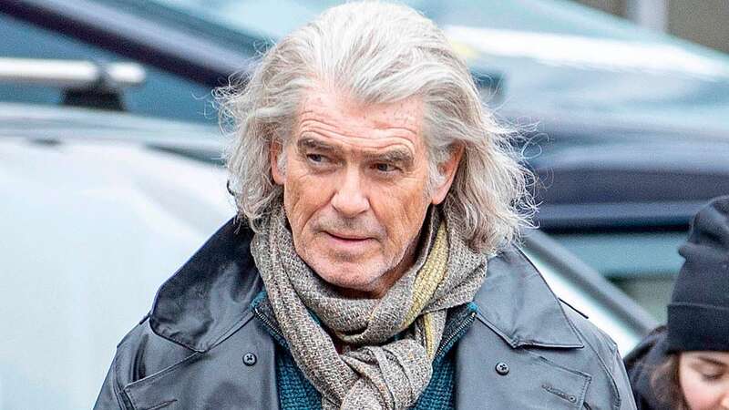 James Bond star is unrecognisable with long grey hair on film set