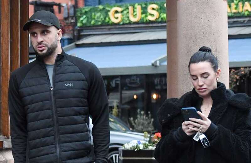 Man City's Kyle Walker locks lips with wife in loving PDA