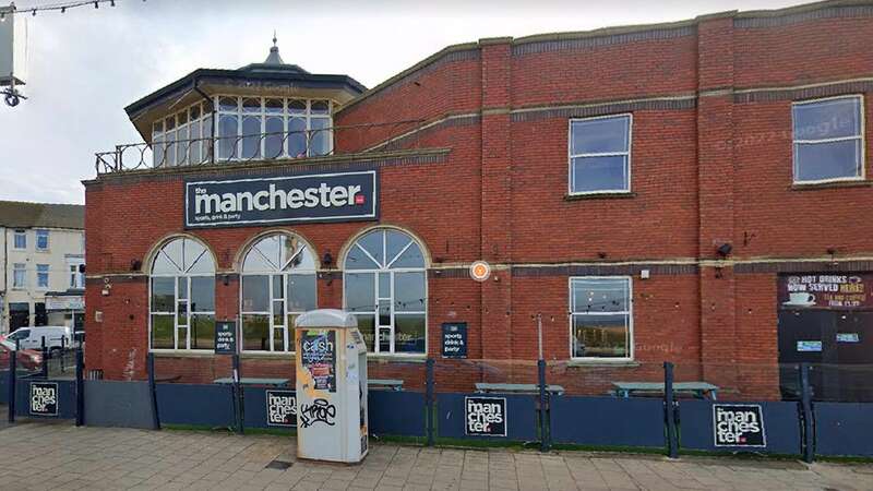 A football fan was attacked outside The Manchester pub in Blackpool on Saturday (Image: Google Streetview)