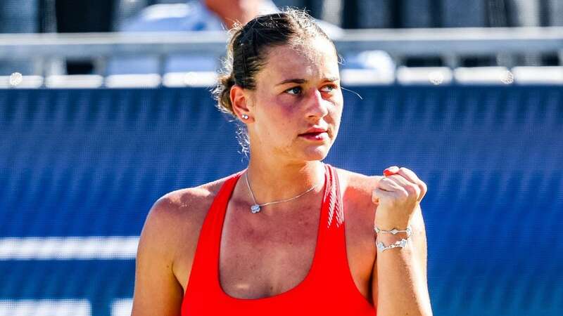 Marta Kostyuk celebrates her victory (Image: Twitter/@WTA)