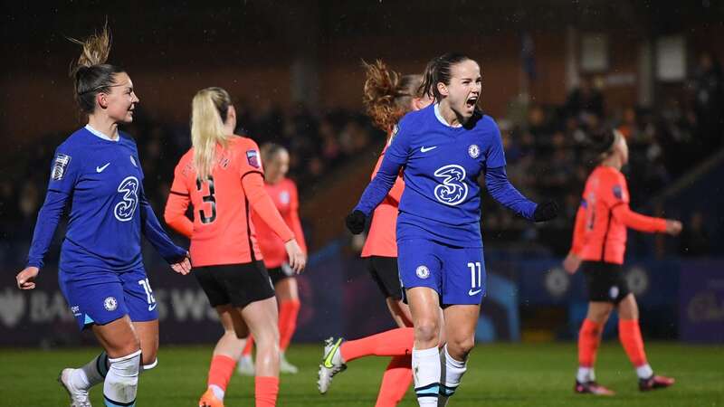 Guro Reiten opens the scoring for Chelsea (Image: Getty Images)