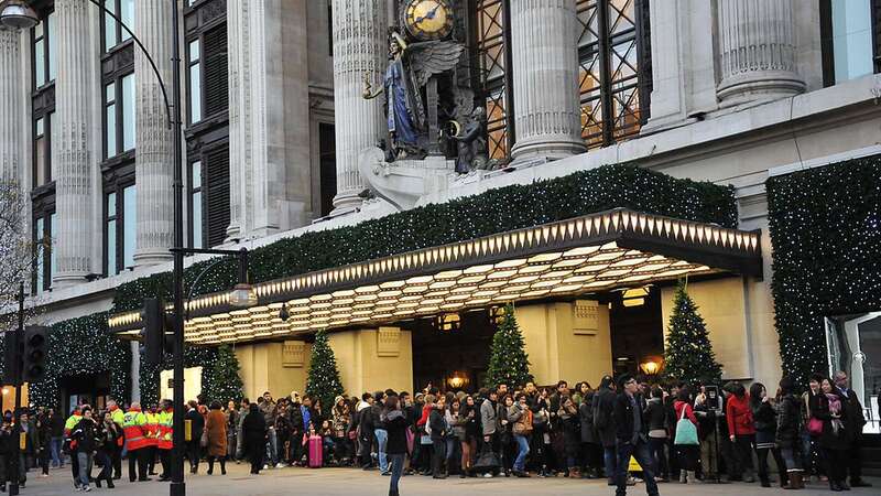 CCTV footage showed the gang fighting in the toilet, in the corridor and chasing eachother around the displays of the famous store (Image: Getty Images Europe)