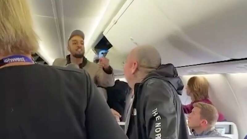 Violent brawl erupts on plane after passenger bumps into the other