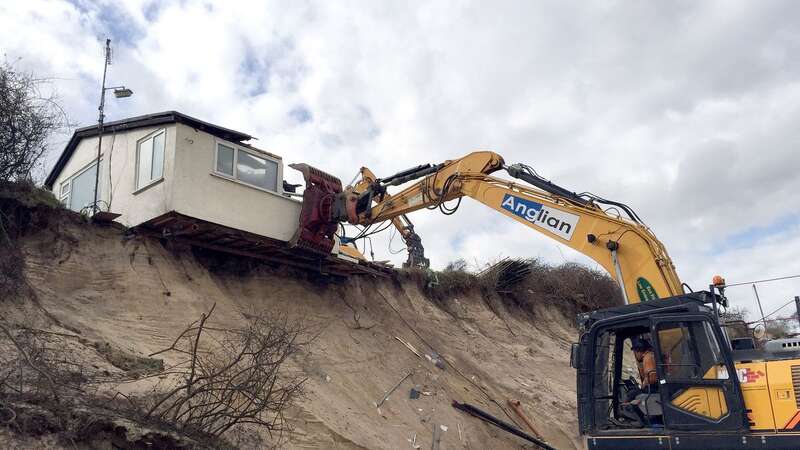 Terrified residents flee cliff edge homes over fears they could plunge into sea