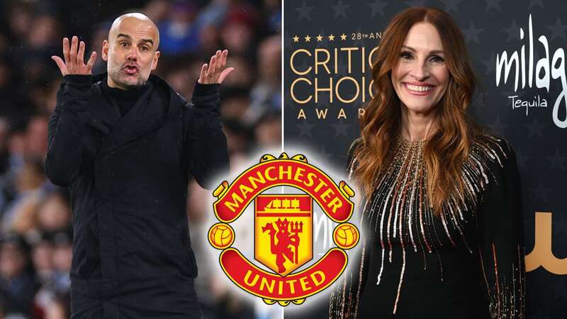 Man Utd respond to Guardiola moaning about Julia Roberts visiting Old Trafford