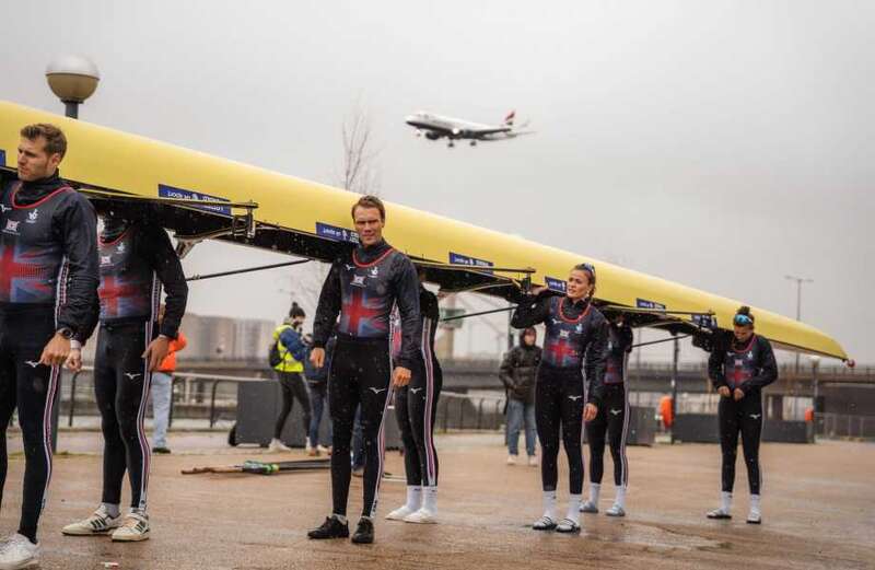 Watch as Olympians race British Airways jet for Comic Relief