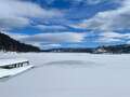 Park issues warning as emerald lake freezes over for the first time in decades