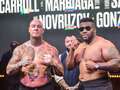 Disgraced Jarrell Miller and Lucas Browne weigh combined 43 STONE for fight