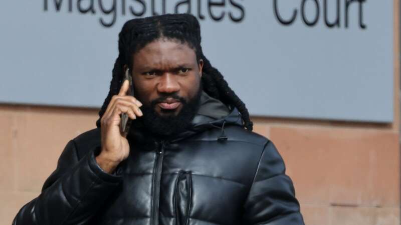 Samuel Onyemenam leaves Newcastle Magistrates Court (Image: Newcastle Chronicle)